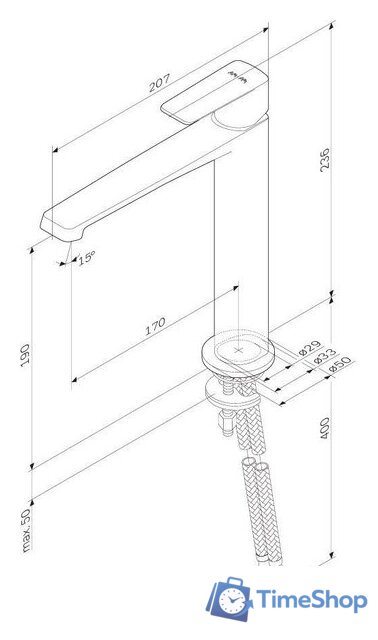Смеситель AM.PM Above W F9W92000 - Изображение №10 — Интернет-магазин Time-Shop
