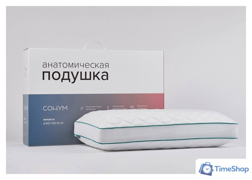 Спальная подушка Сонум Ocean 40x60 - Изображение №6 — Интернет-магазин Time-Shop