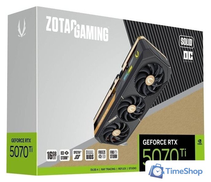 Видеокарта ZOTAC Gaming GeForce RTX 5070 Ti Solid OC ZT-B50710J-10P - Изображение №8 — Интернет-магазин Time-Shop