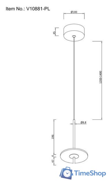 Подвесная люстра Moderli Ella V10881-PL - Изображение №5 — Интернет-магазин Time-Shop