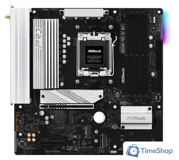 Материнская плата ASRock B850M Pro RS WiFi - Изображение №1 — Интернет-магазин Time-Shop