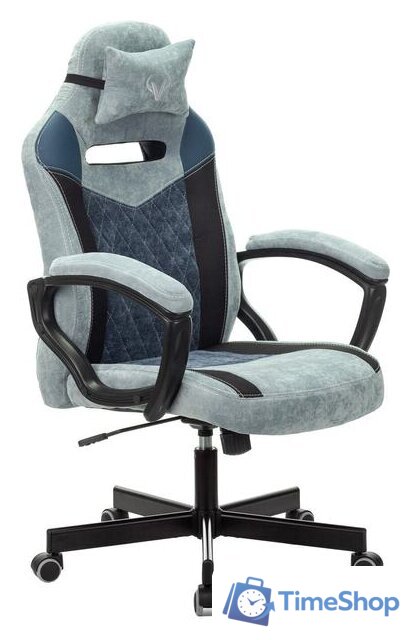 Игровое (геймерское) кресло Zombie Viking 6 Knight BL Fabric (синий) - Изображение №1 — Интернет-магазин Time-Shop