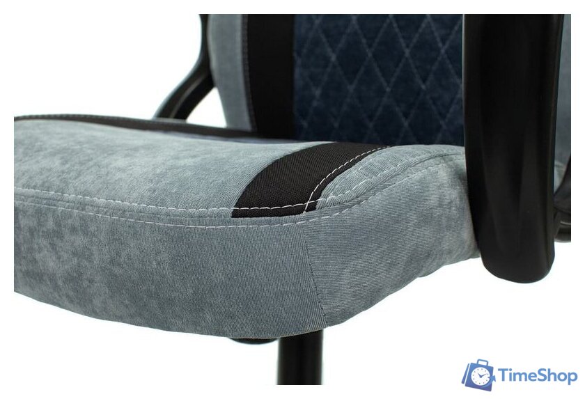 Игровое (геймерское) кресло Zombie Viking 6 Knight BL Fabric (синий) - Изображение №11 — Интернет-магазин Time-Shop