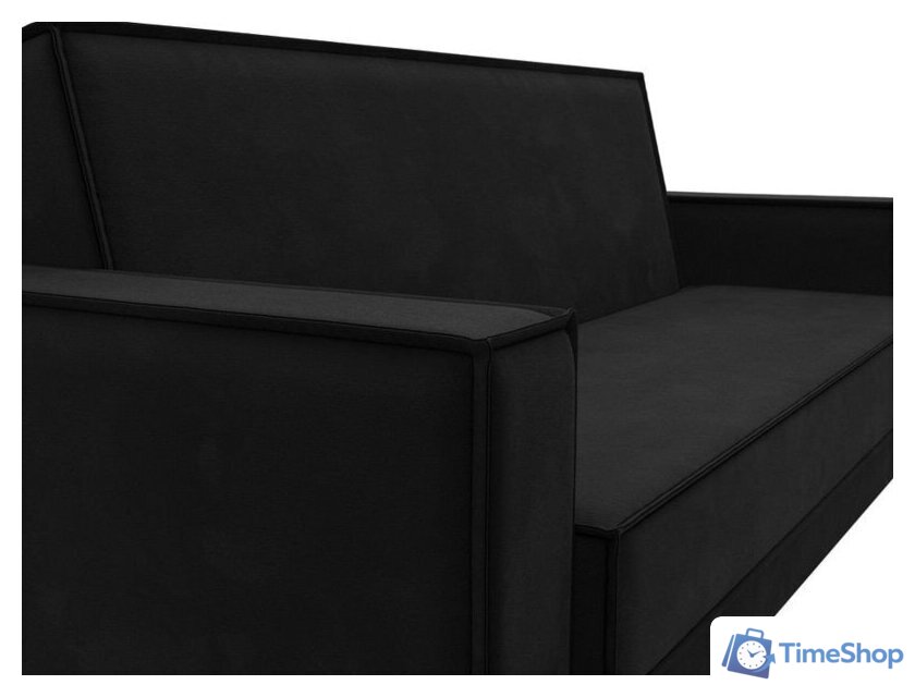 Диван Лига диванов Куба книжка 122051 (микровельвет черный) - Изображение №6 — Интернет-магазин Time-Shop