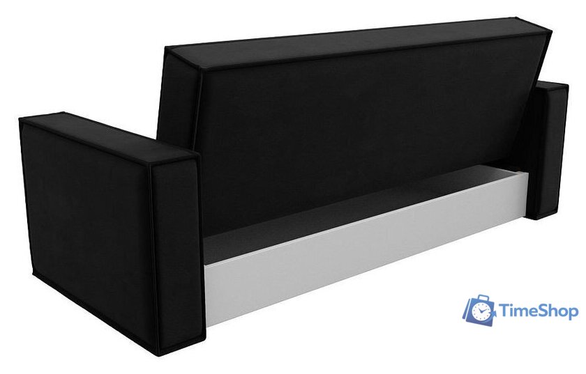 Диван Лига диванов Куба книжка 122051 (микровельвет черный) - Изображение №7 — Интернет-магазин Time-Shop