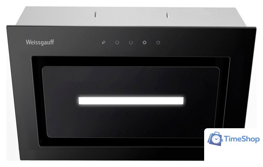 Кухонная вытяжка Weissgauff Aura 456 Touch Black Glass - Изображение №1 — Интернет-магазин Time-Shop
