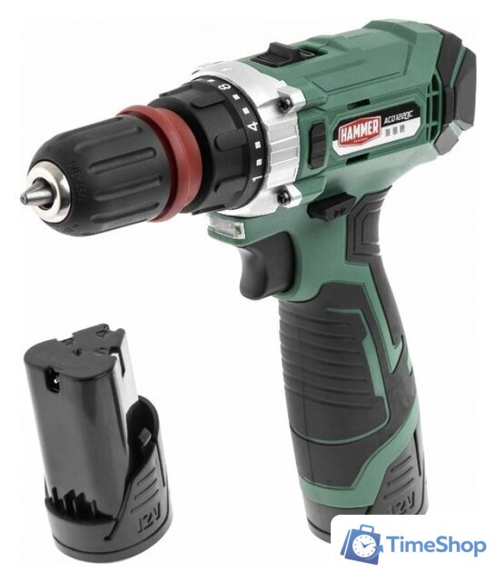 Дрель-шуруповерт Hammer ACD122QC (с 2-мя АКБ, кейс) - Изображение №1 — Интернет-магазин Time-Shop