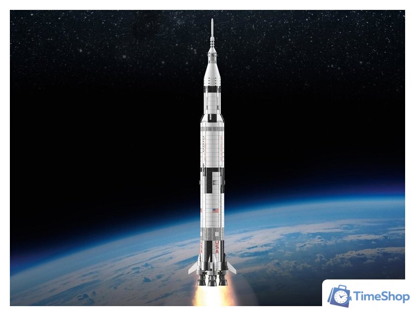 Конструктор LEGO Ideas 92176 Ракетно-космическая система НАСА Сатурн-5-Аполлон - Изображение №8 — Интернет-магазин Time-Shop