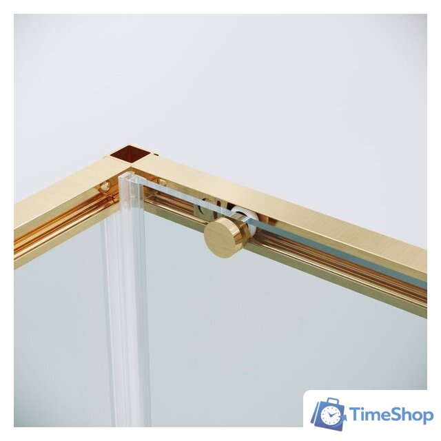 Душевой уголок Grossman Galaxy 100x90x195 120.K33.01.1090.32.00 (золото сатин/прозрачное стекло) - Изображение №3 — Интернет-магазин Time-Shop
