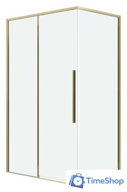 Душевой уголок Grossman Galaxy 100x90x195 120.K33.01.1090.32.00 (золото сатин/прозрачное стекло) - Изображение №1 — Интернет-магазин Time-Shop