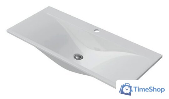  Volna Тумба с умывальником Lotty 100.2Y Pulsus + Pulsus 100 (латте, напольная) - Изображение №2 — Интернет-магазин Time-Shop