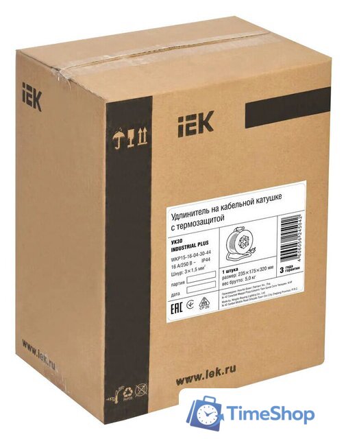 Удлинитель на катушке IEK WKP15-16-04-30-44  - Изображение №2 — Интернет-магазин Time-Shop