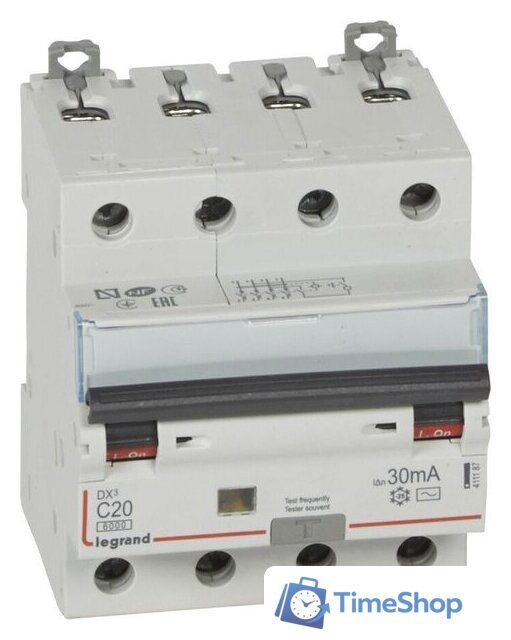 Дифференциальный автомат Legrand DX3 4P С 20A 30мА 6kА 4М 411187 - Изображение №1 — Интернет-магазин Time-Shop