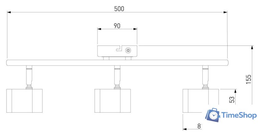 Бра Евросвет Prime 20058/3 (перламутровый сатин) - Изображение №5 — Интернет-магазин Time-Shop