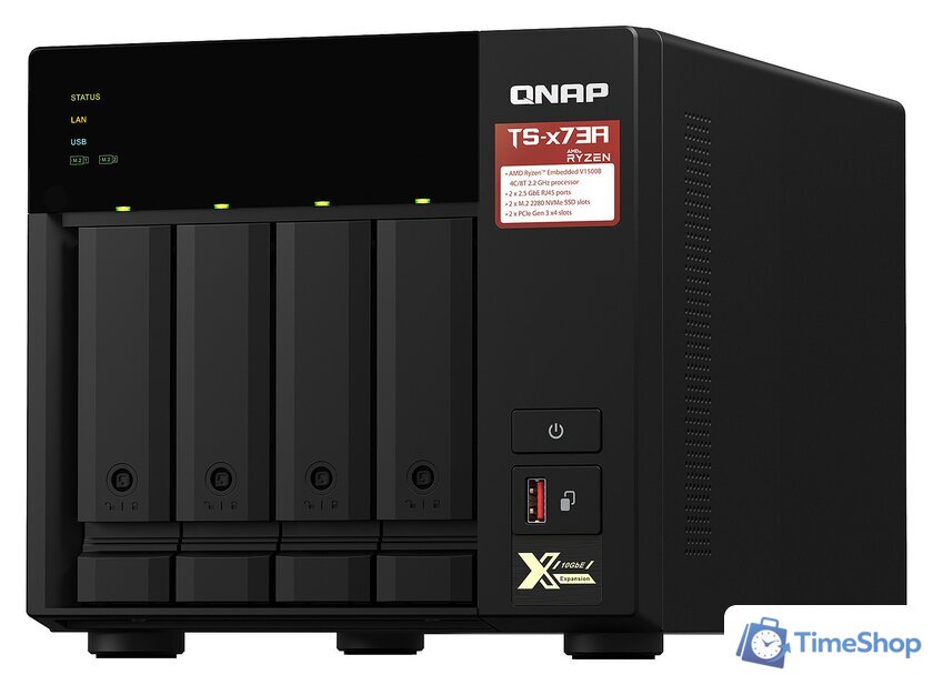 Сетевой накопитель QNAP TS-473A-8G - Изображение №1 — Интернет-магазин Time-Shop
