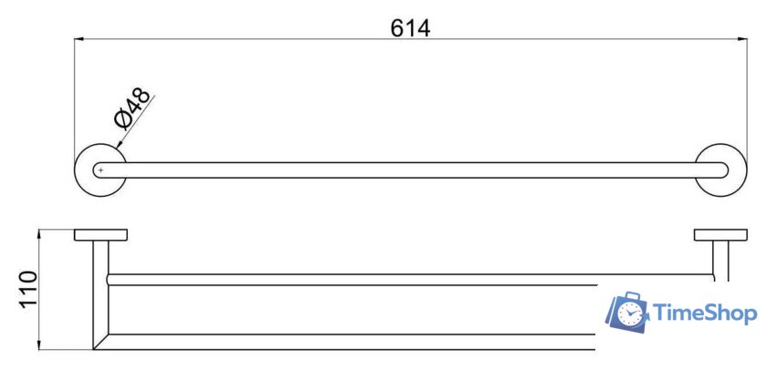 Держатель для полотенца Allen Brau Priority 6.31012-31 - Изображение №2 — Интернет-магазин Time-Shop