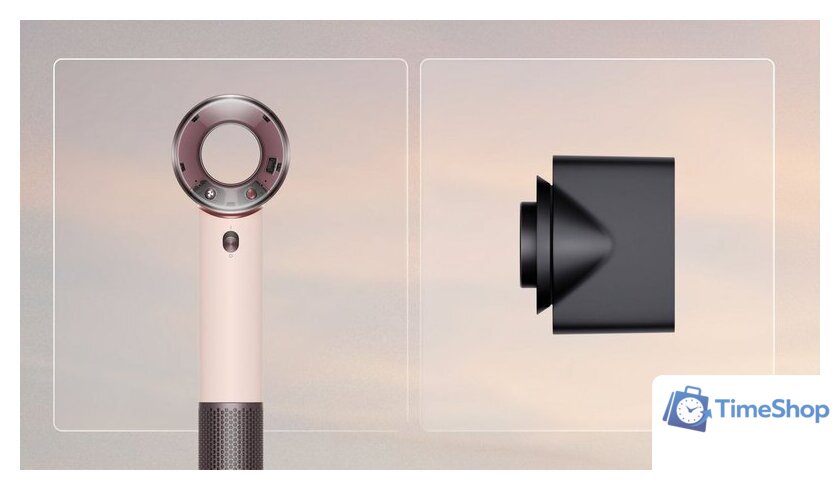 Фен Dyson HD19 Supersonic Travel (с переходником на евровилку, керамический розовый) - Изображение №6 — Интернет-магазин Time-Shop