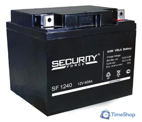 Аккумулятор для ИБП Security Force SF 1240 (12В/40 А·ч) - Изображение №1 — Интернет-магазин Time-Shop