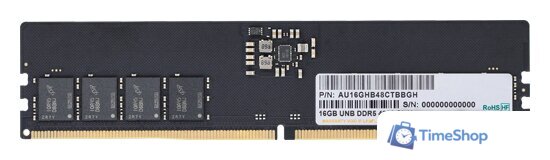 Оперативная память Apacer 8ГБ DDR5 4800 МГц AU08GHB48CTDBGH - Изображение №1 — Интернет-магазин Time-Shop