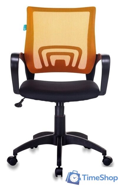 Офисное кресло Бюрократ CH-695N/OR/TW-11 (черный/оранжевый) - Изображение №2 — Интернет-магазин Time-Shop