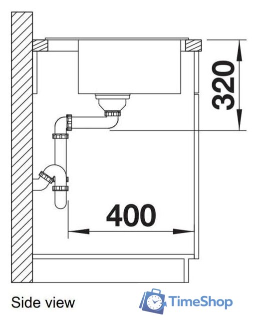 Кухонная мойка Blanco Dalago 45 525869 (черный) - Изображение №6 — Интернет-магазин Time-Shop