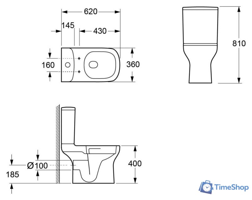 Унитаз напольный Lauter W236 2110236 + гигиенический душ Rinse 21GN4052BM - Изображение №28 — Интернет-магазин Time-Shop