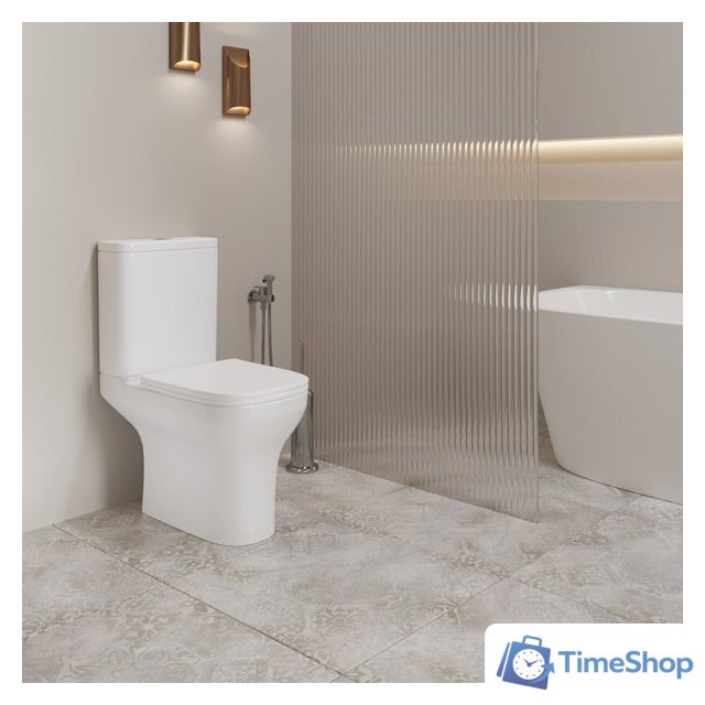 Унитаз напольный Lauter W236 2110236 + гигиенический душ Rinse 21GN4052BM - Изображение №9 — Интернет-магазин Time-Shop