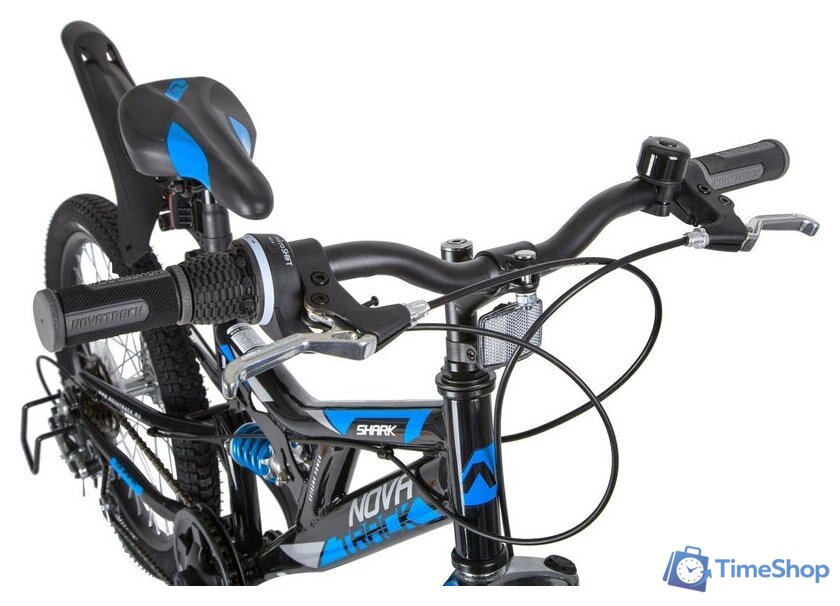 Детский велосипед Novatrack Shark 20 2020 20SS6D.SHARK.BK20 (черный) - Изображение №3 — Интернет-магазин Time-Shop