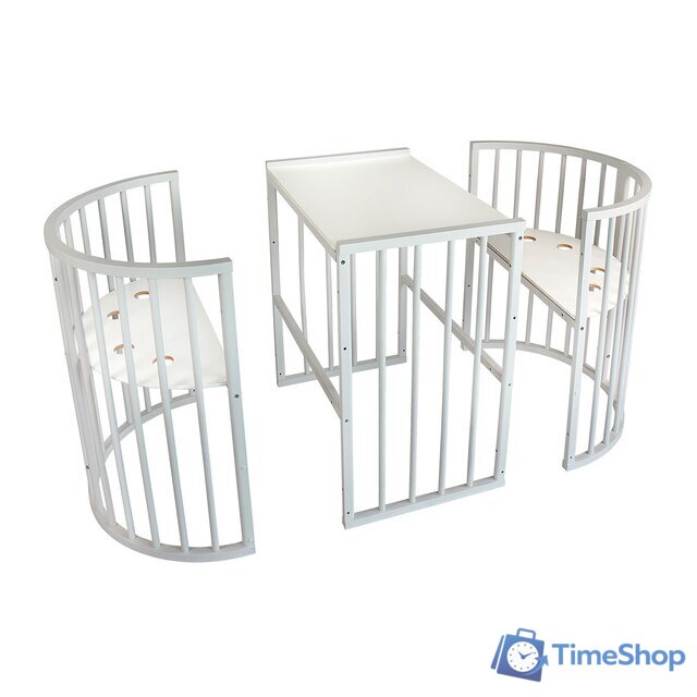 Кроватка-трансформер Indigo Simple 7 в 1 Поперечный маятник (белый) - Изображение №4 — Интернет-магазин Time-Shop