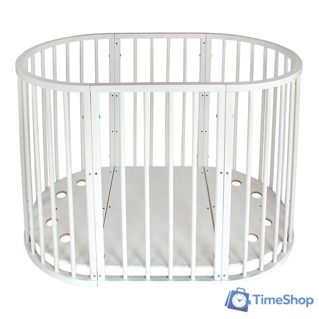 Кроватка-трансформер Indigo Simple 7 в 1 Поперечный маятник (белый) - Изображение №3 — Интернет-магазин Time-Shop