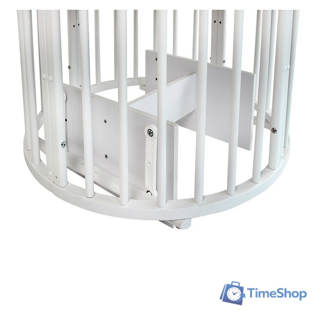 Кроватка-трансформер Indigo Simple 7 в 1 Поперечный маятник (белый) - Изображение №5 — Интернет-магазин Time-Shop