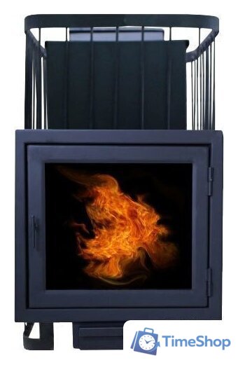 Банная печь ComfortProm Чугун 20м3 закрытая каменка, панорама - Изображение №2 — Интернет-магазин Time-Shop