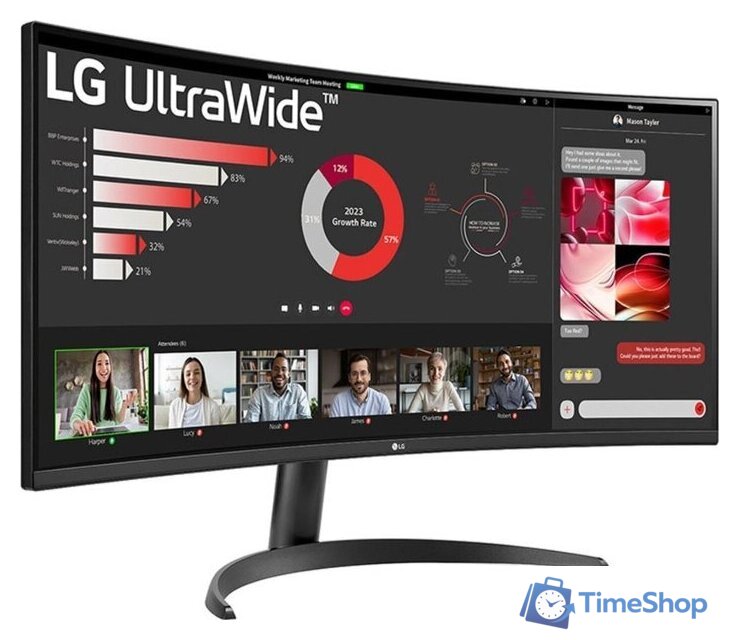 Монитор LG UltraWide 34WR50QK-B - Изображение №4 — Интернет-магазин Time-Shop