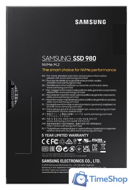 SSD Samsung 980 1TB MZ-V8V1T0BW - Изображение №7 — Интернет-магазин Time-Shop