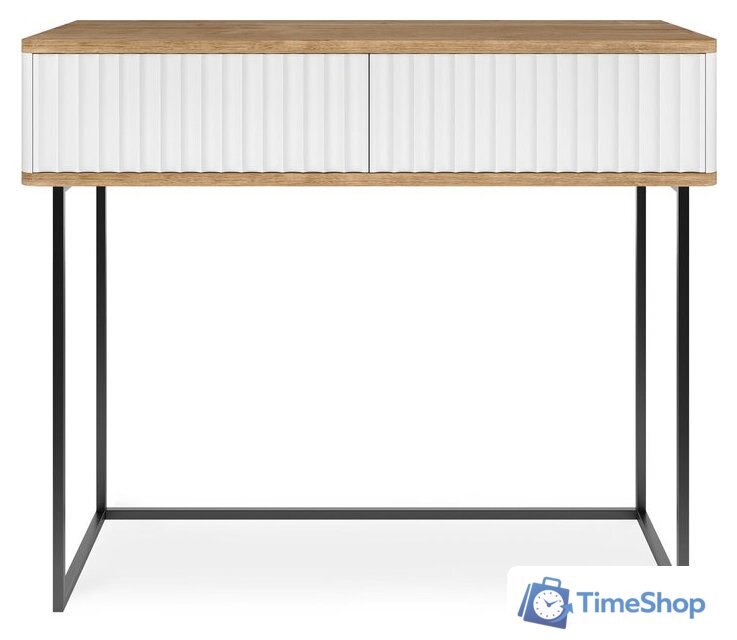 Консольный стол Shtabe Royal 5011 эко (белый/дуб кантри золотой/черный) - Изображение №10 — Интернет-магазин Time-Shop