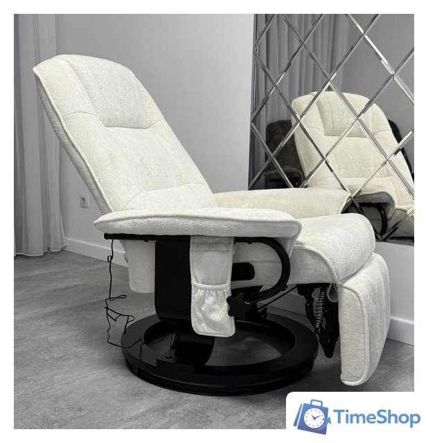 Массажное кресло Calviano 21 (бежевый плюш) - Изображение №11 — Интернет-магазин Time-Shop