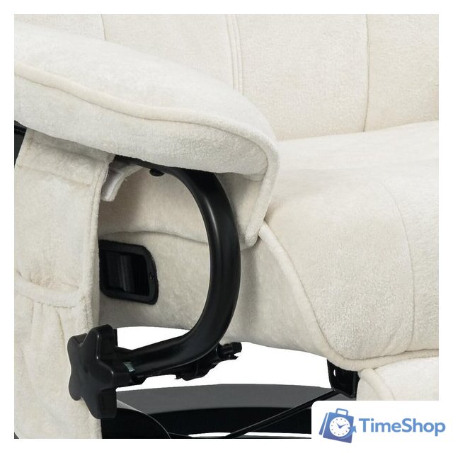 Массажное кресло Calviano 21 (бежевый плюш) - Изображение №7 — Интернет-магазин Time-Shop