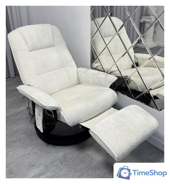 Массажное кресло Calviano 21 (бежевый плюш) - Изображение №10 — Интернет-магазин Time-Shop