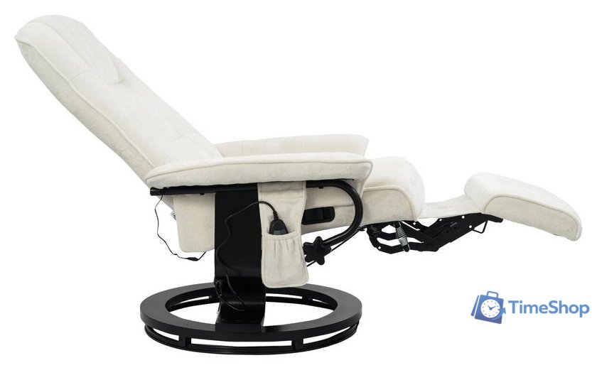 Массажное кресло Calviano 21 (бежевый плюш) - Изображение №4 — Интернет-магазин Time-Shop