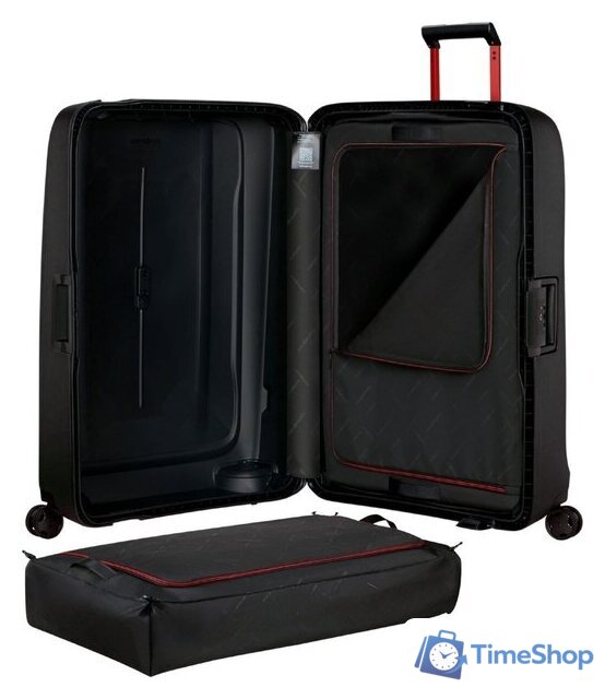 Чемодан-спиннер Samsonite Essens Charcoal/Red 75 см - Изображение №9 — Интернет-магазин Time-Shop