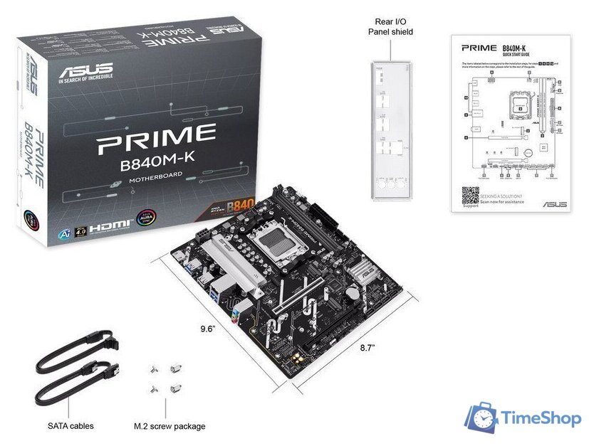 Материнская плата ASUS Prime B840M-K - Изображение №7 — Интернет-магазин Time-Shop