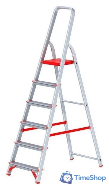 Лестница-стремянка Новая высота NV 311 алюминиевая профессиональная 6 ступеней - Изображение №2 — Интернет-магазин Time-Shop