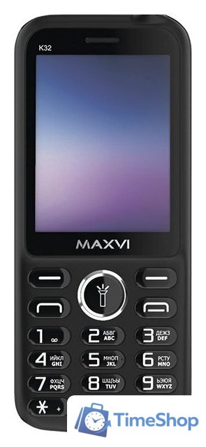 Кнопочный телефон Maxvi K32 (черный) - Изображение №8 — Интернет-магазин Time-Shop