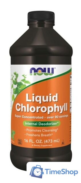 БАД Now Foods Chlorophyll Liquid (473 мл) - Изображение №1 — Интернет-магазин Time-Shop