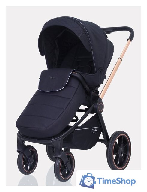 Универсальная коляска Rant MOWbaby Zoom PU (3 в 1, gold black) - Изображение №5 — Интернет-магазин Time-Shop