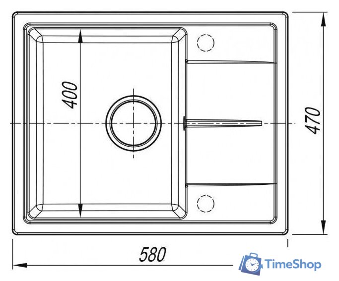 Кухонная мойка ARFEKA Alexia 58 Wet Graphite - Изображение №6 — Интернет-магазин Time-Shop