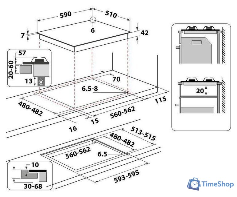 Варочная панель Whirlpool GOFL629/S - Изображение №4 — Интернет-магазин Time-Shop