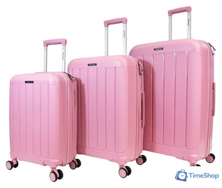Чемодан-спиннер Mironpan 11197-2 (S, пыльно-розовый) - Изображение №3 — Интернет-магазин Time-Shop