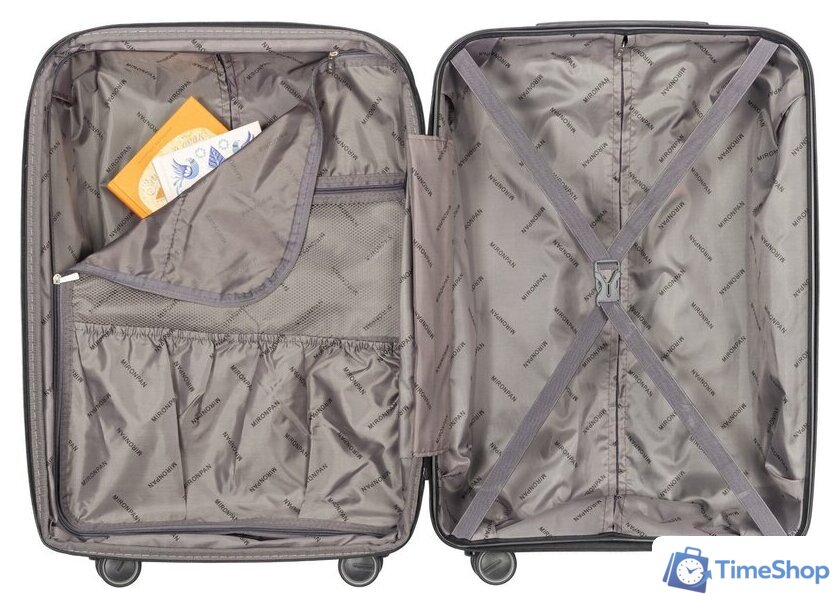 Чемодан-спиннер Mironpan 11197-2 (S, пыльно-розовый) - Изображение №2 — Интернет-магазин Time-Shop