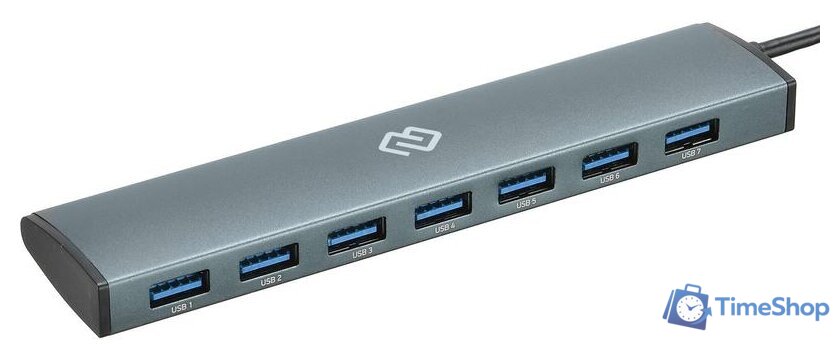 USB-хаб Digma HUB-7U3.0-UC-G - Изображение №1 — Интернет-магазин Time-Shop